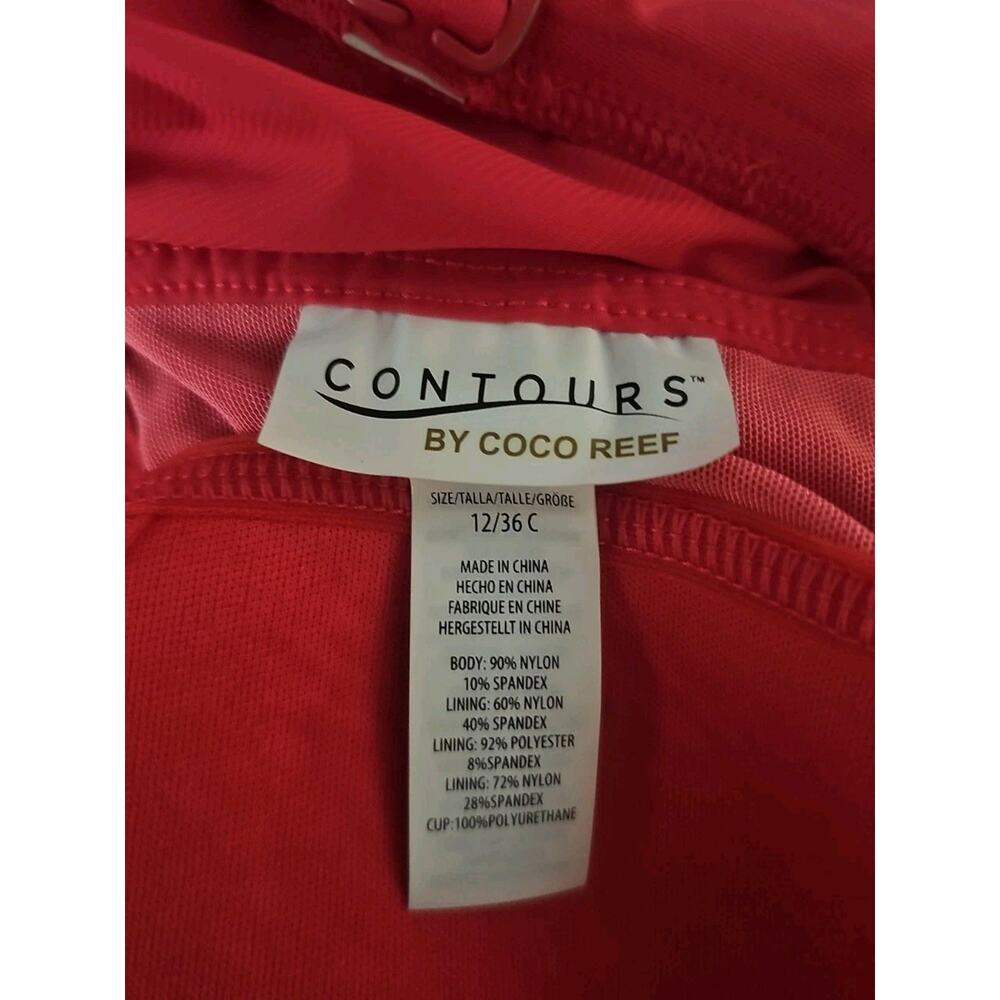 Coco Reef Women's Contours Ruffled Tummy-Control Swimsuit Size 12/36C - Picture 8 of 8